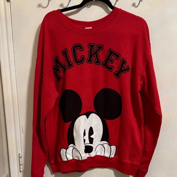 Disney Other - NWOT Disney Mickey Mouse Pull Over Sweatshirt Red Long Sleeve Girl Teen XL 16-17
